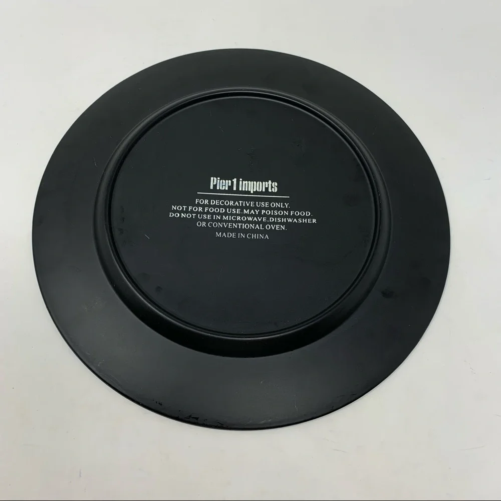 Pier 1 Imports Asian Theme Tray Plate Brown